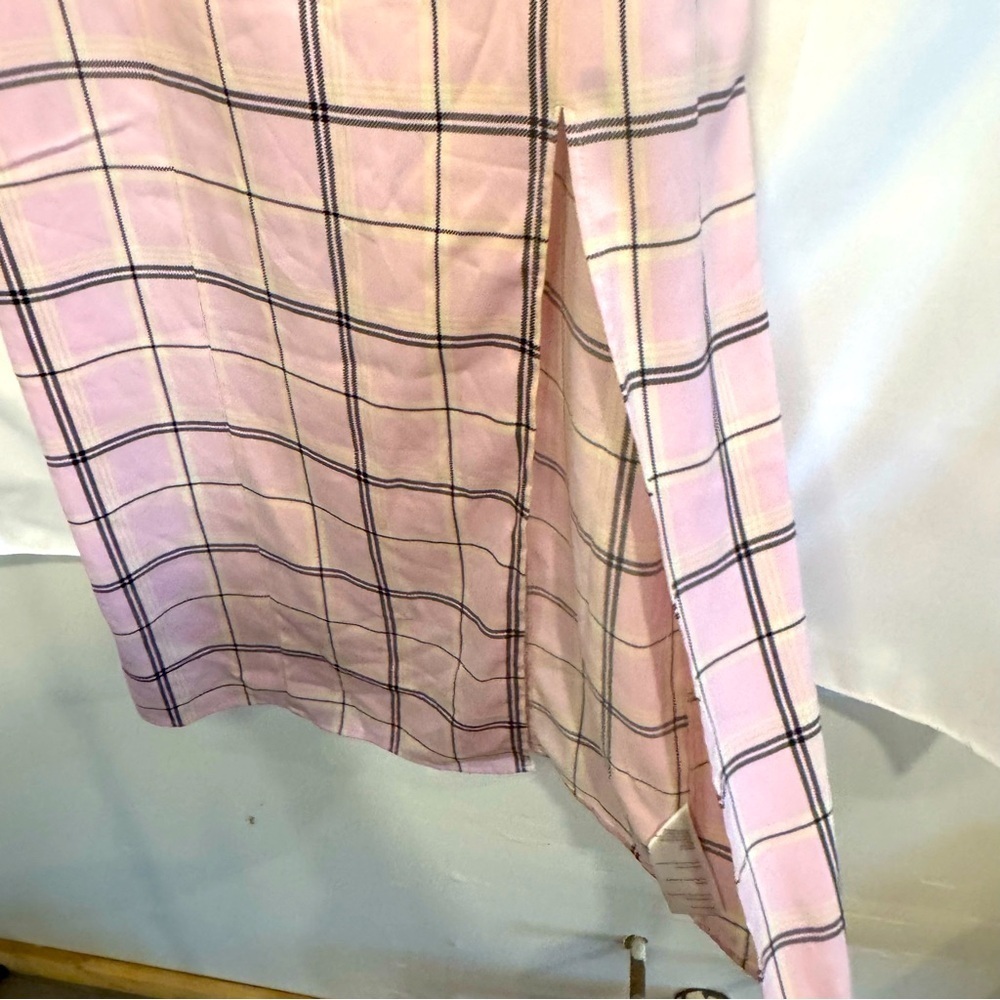 Urban Outfitters Cher Pink Plaid Slip Dress Size Medium - Picture 5 of 5